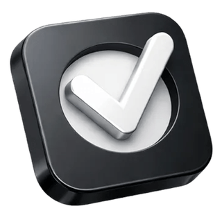 Approval checkmark icon in 3D on the True Thriftavence about page